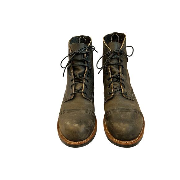 Red Wing Iron Ranger 8086 Charcoal Rough & Tough Boots Mens 13D Vibram USA